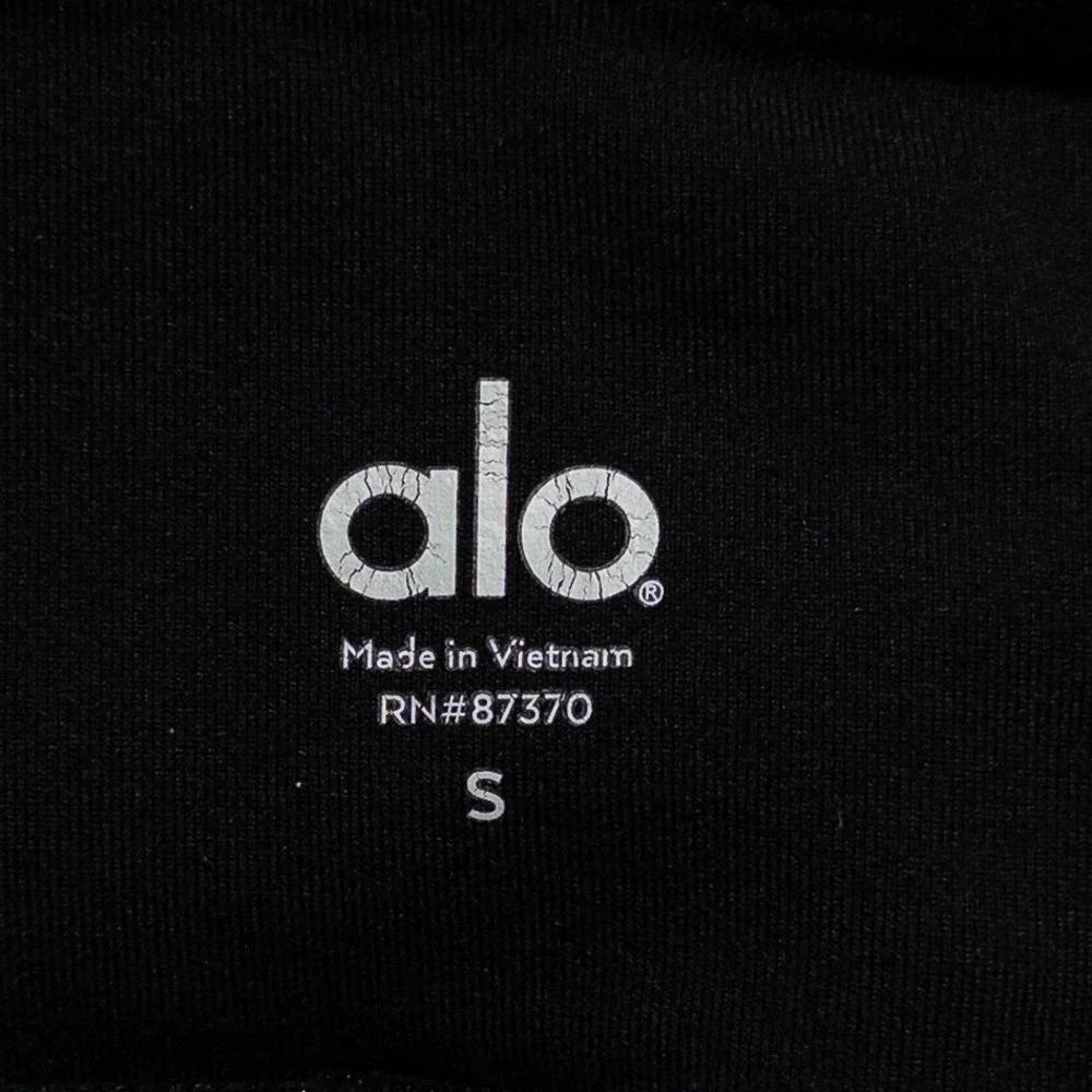 Alo Yoga Moto Legging Womens Size Small Black Active Athletic Fitness Athleisure